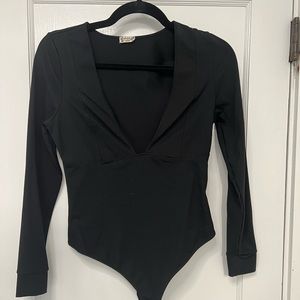 Free People V- neck bodysuit
